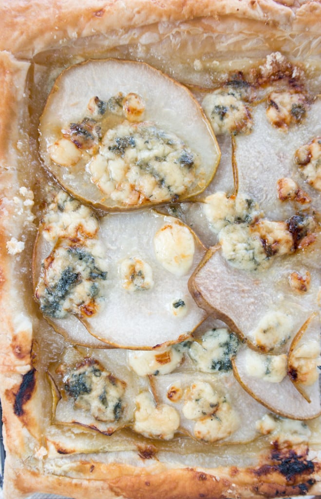 Pear and Blue Cheese Puff Pastry