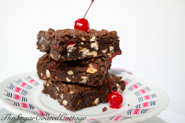 maraschino-cherry-white-chocolate-almond-brownie