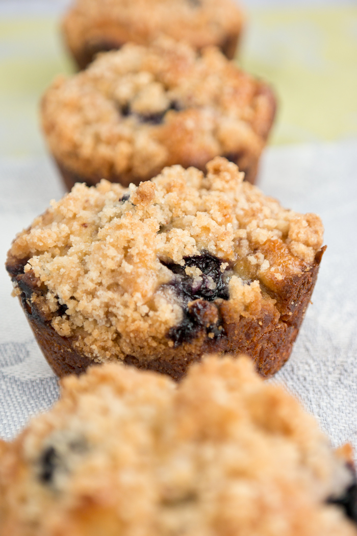 blueberry almond muffins