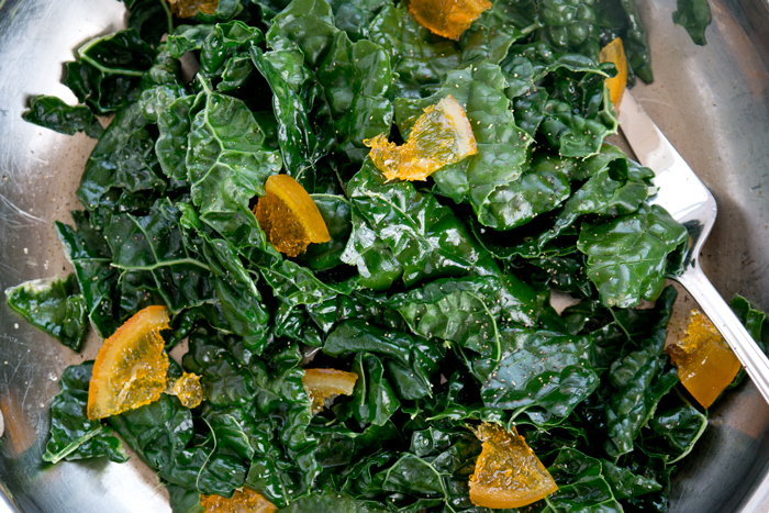 candied orange kale