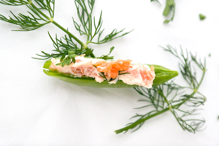 smoked salmon sugar snap peas 2