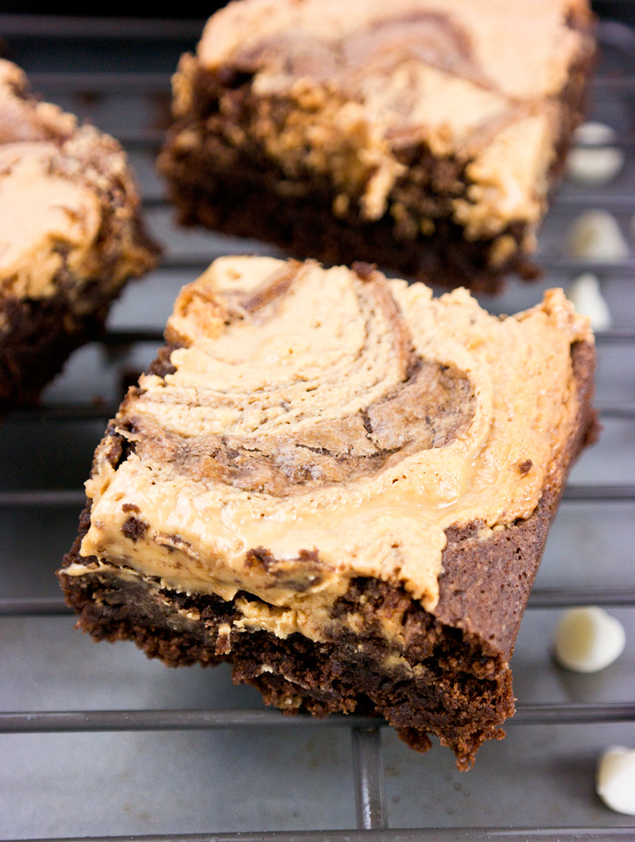 peanut butter ganache brownies