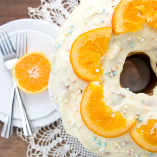 Orange Vanilla Sour Cream Pound Cake