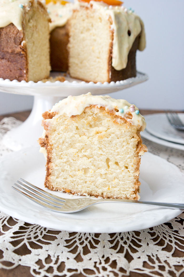 Orange Vanilla Sour Cream Pound Cake