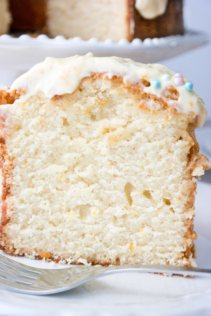 Orange Vanilla Sour Cream Pound Cake