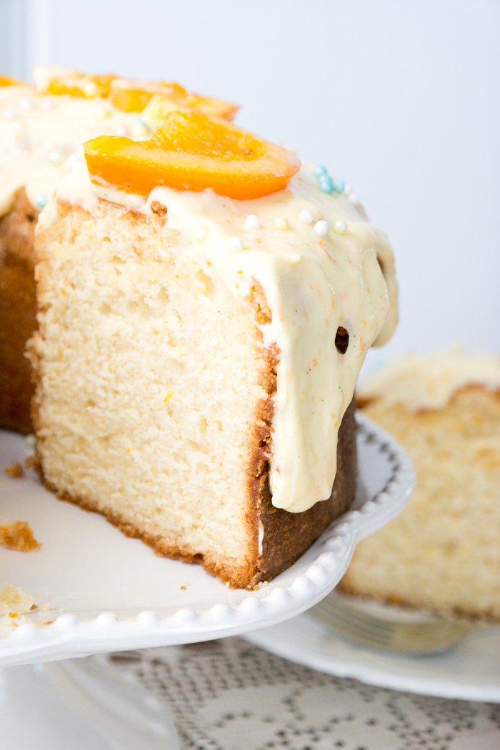 Orange Vanilla Sour Cream Pound Cake