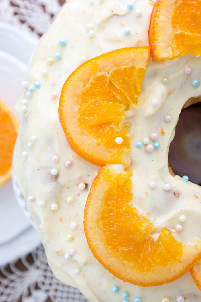 Orange Vanilla Sour Cream Pound Cake