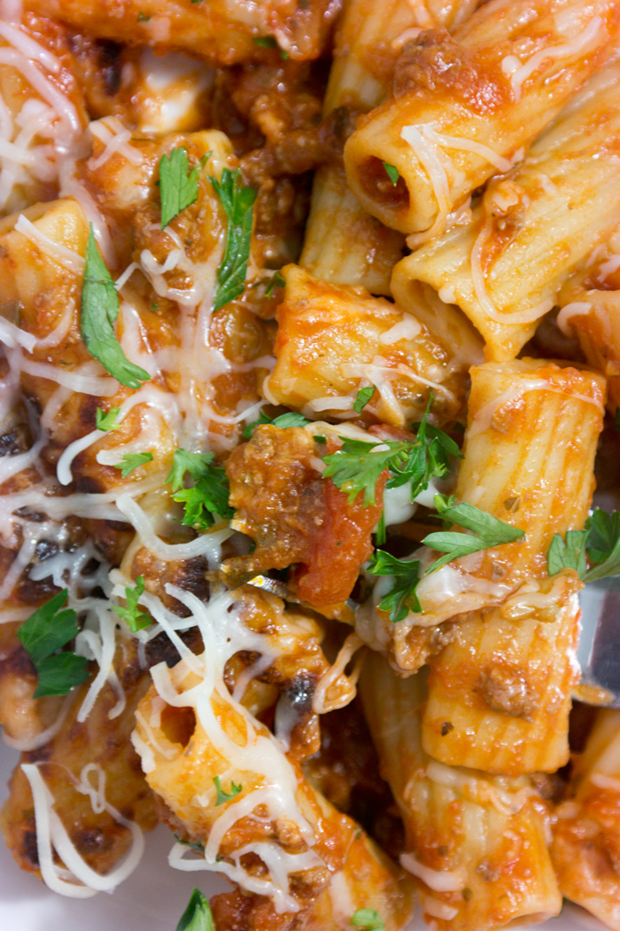 Weeknight Mostaccioli