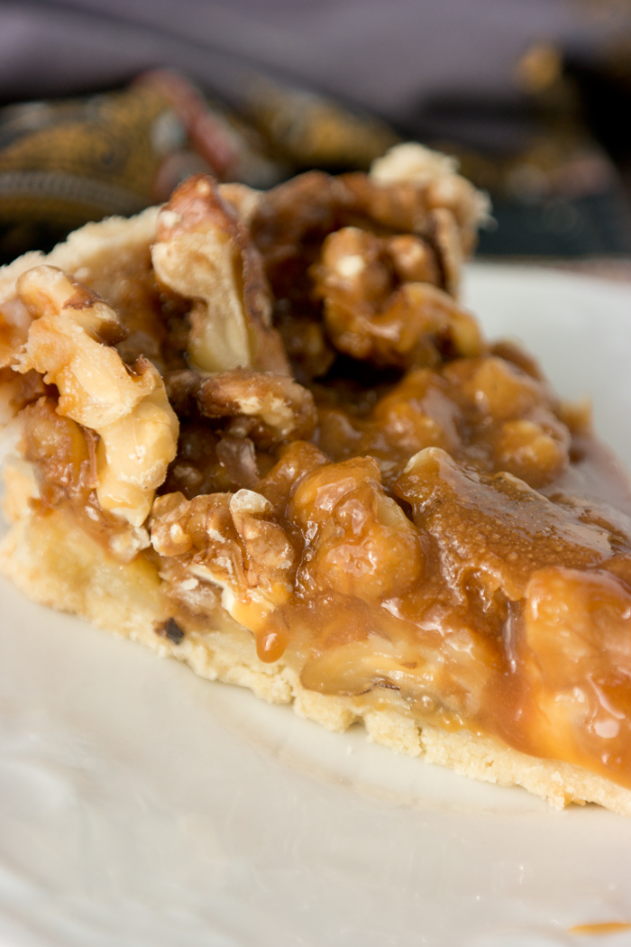 Butterscotch Walnut Cream Cheese Tart