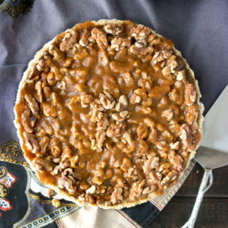 Butterscotch Walnut Cream Cheese Tart