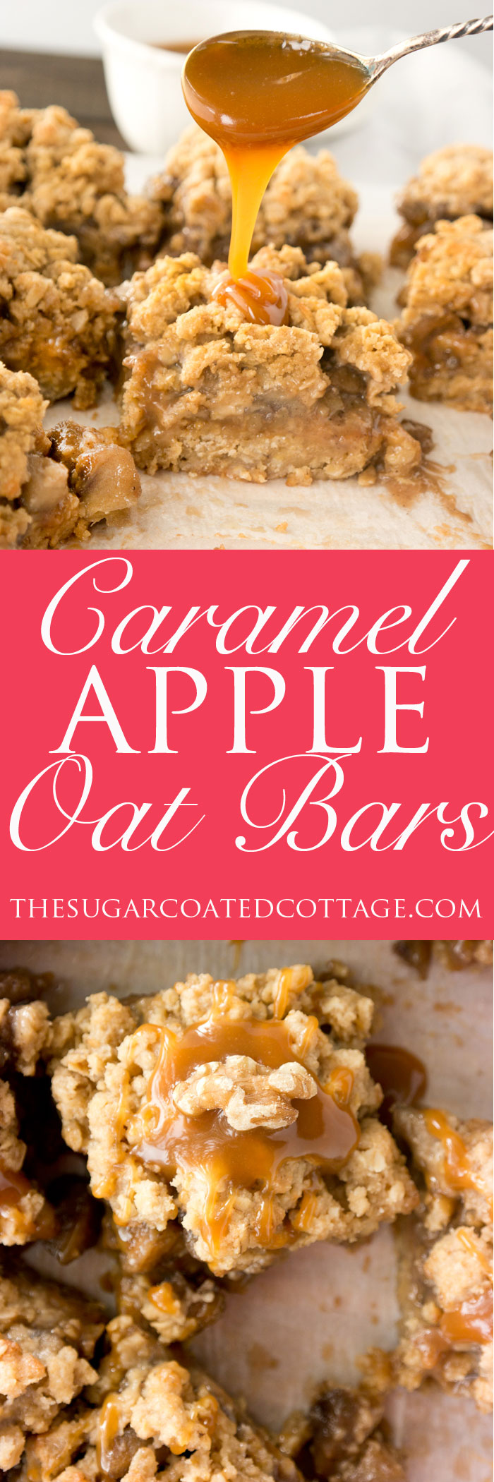 Caramel Apple Walnut Oat Bars