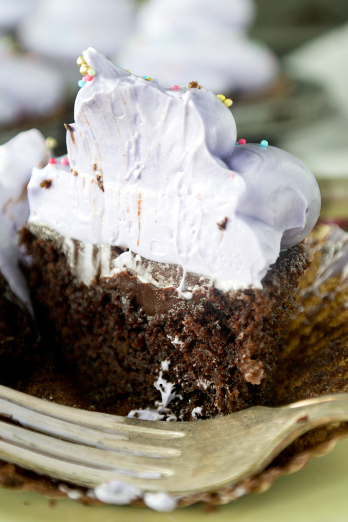 Double Chocolate Ganache Filled Cupcakes