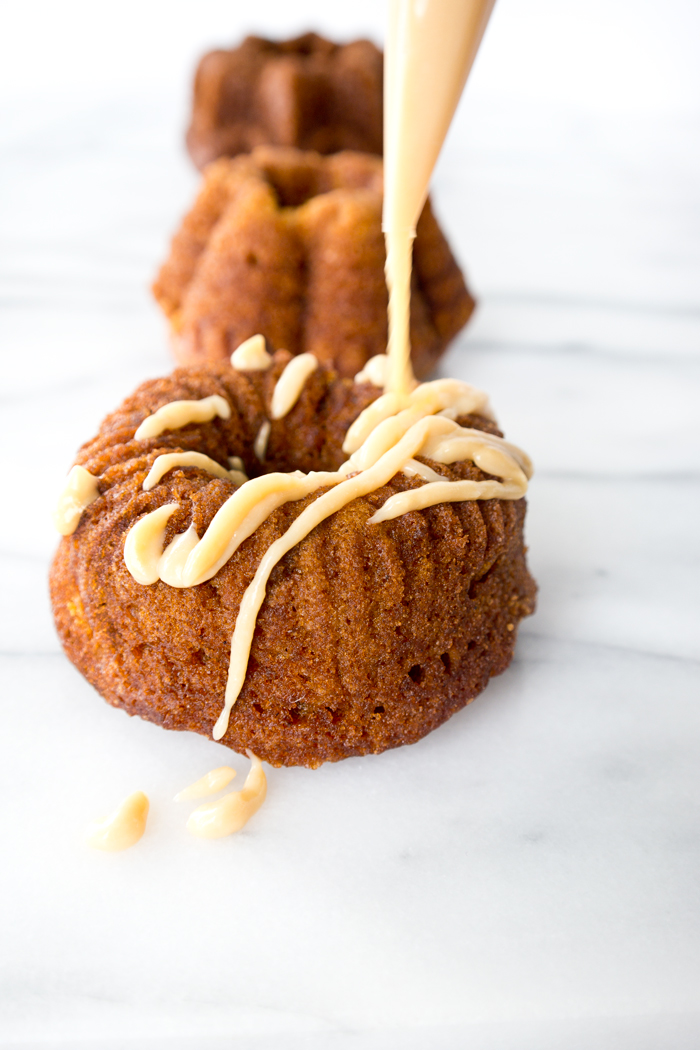 Pumpkin Spice Mini Bundt's with Baileys Pumpkin Spice Glaze