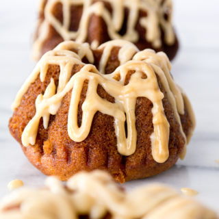 Pumpkin Spice Mini Bundt's with Baileys Pumpkin Spice Glaze