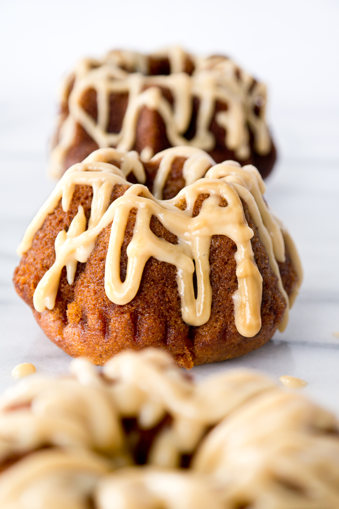 Pumpkin Spice Mini Bundt's with Baileys Pumpkin Spice Glaze