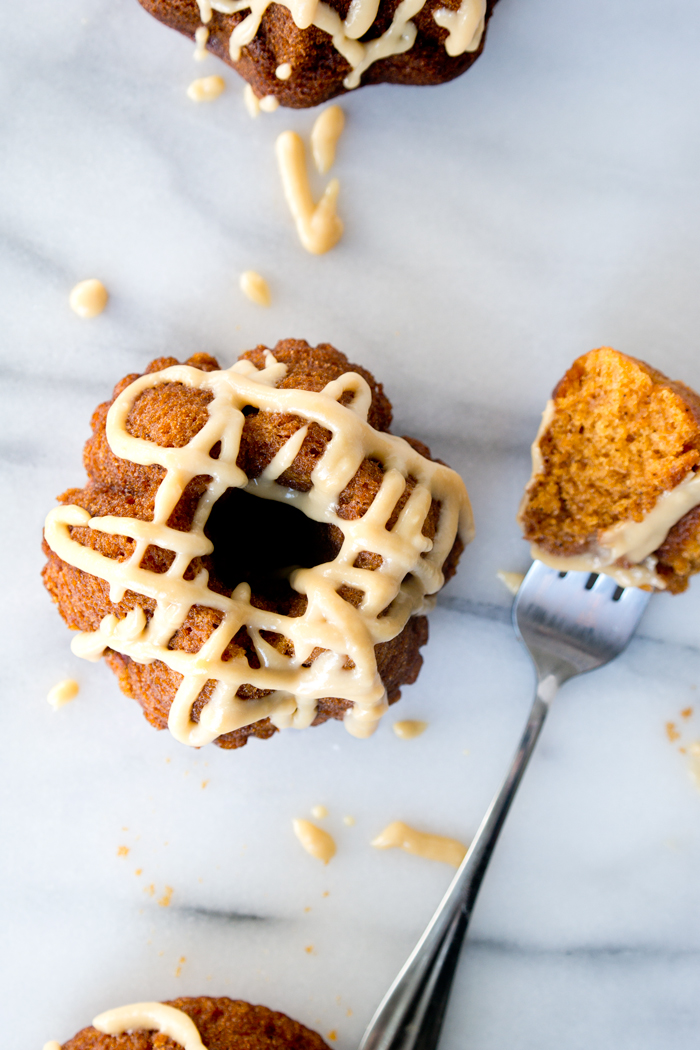 Pumpkin Spice Mini Bundt's with Baileys Pumpkin Spice Glaze