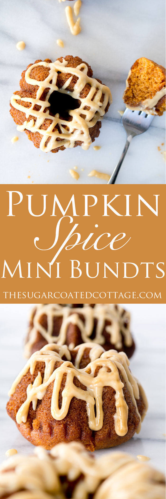 Pumpkin Spice Mini Bundt's with Baileys Pumpkin Spice Glaze