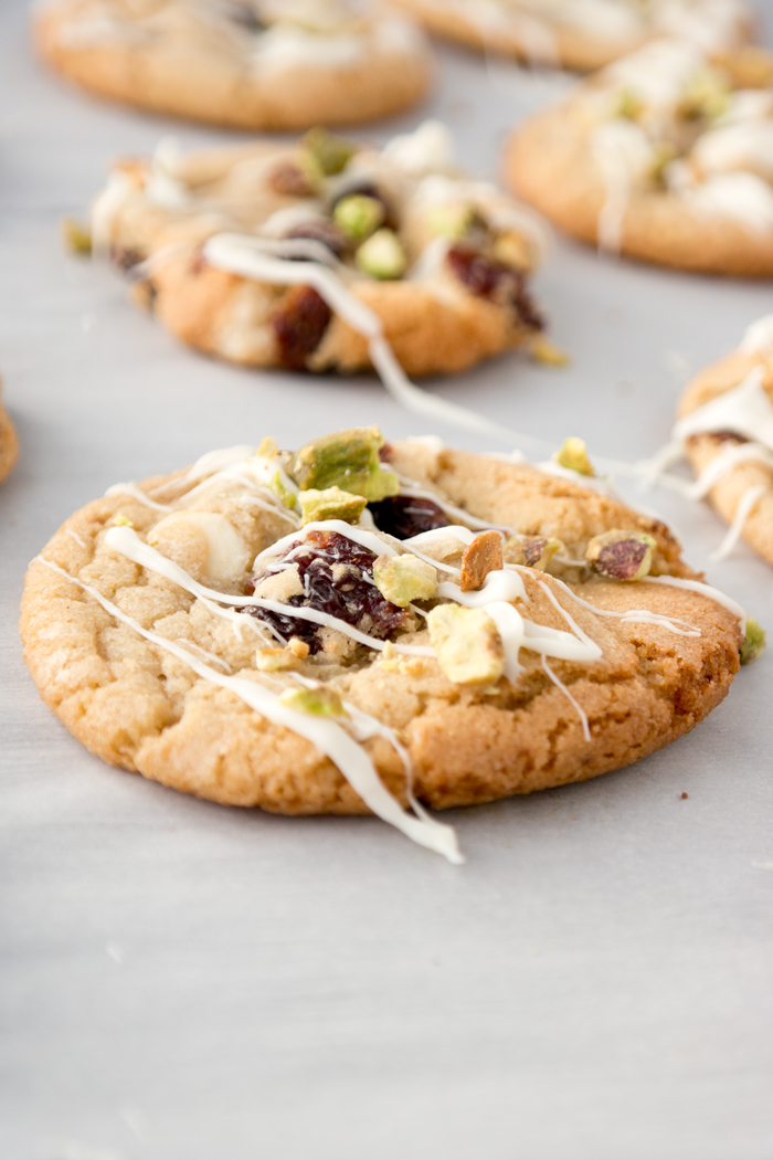 Drunken Cherry Pistachio Cookies