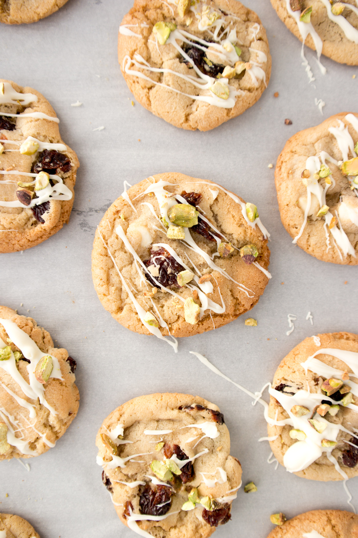 Drunken Cherry Pistachio Cookies