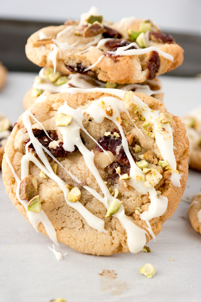 Drunken Cherry Pistachio Cookies