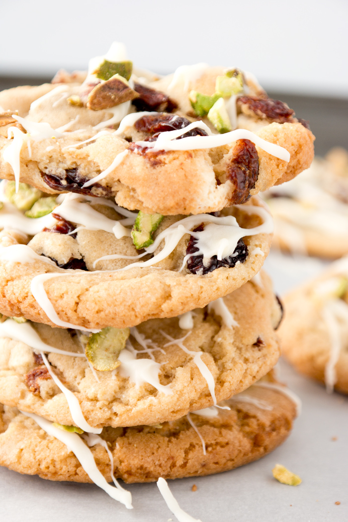 Drunken Cherry Pistachio Cookies