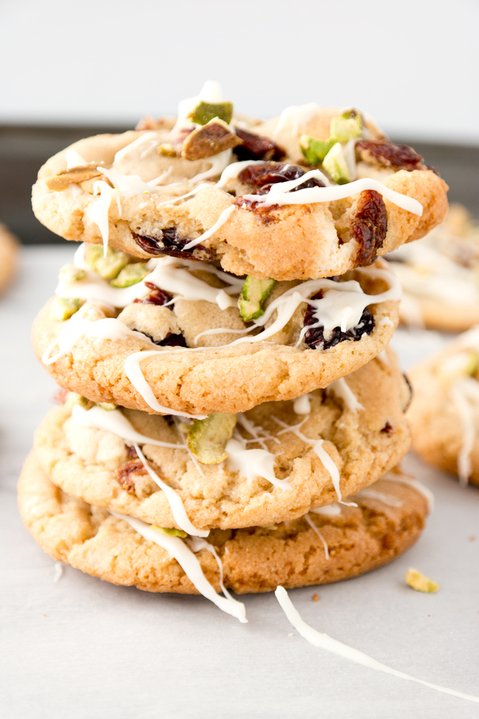 Drunken Cherry Pistachio Cookies