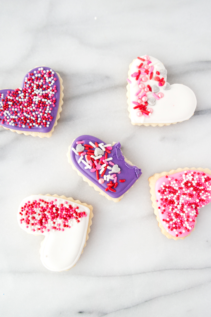 Vanilla Bean Valentine Sugar Cookies