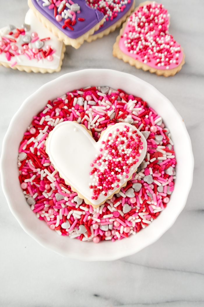 Vanilla Bean Valentine Sugar Cookies