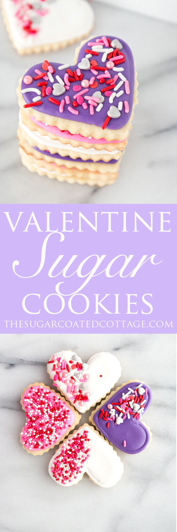 Vanilla Bean Valentine Sugar Cookies