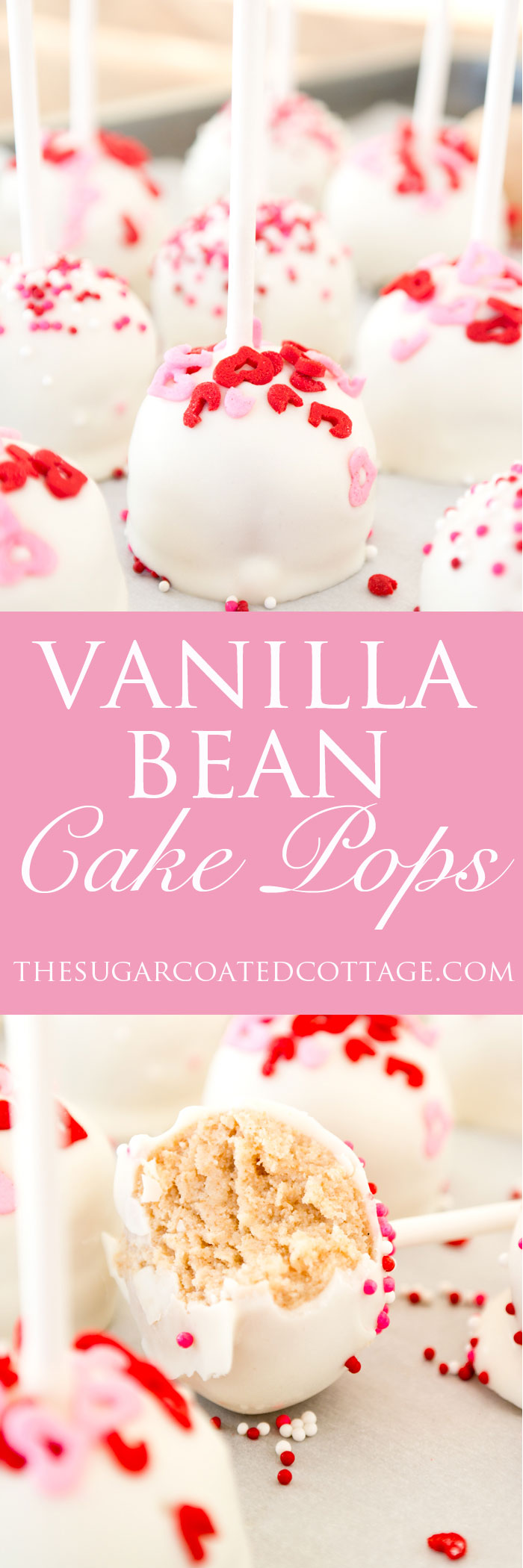 vanilla bean cake pops