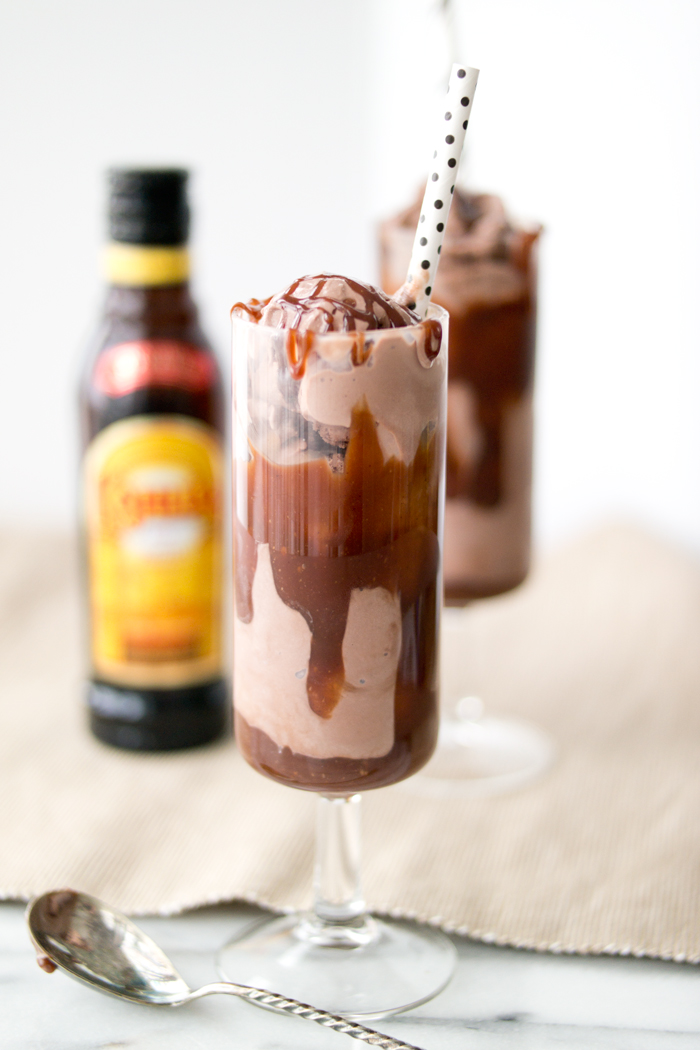 Boozy Chocolate Coffee Sundaes