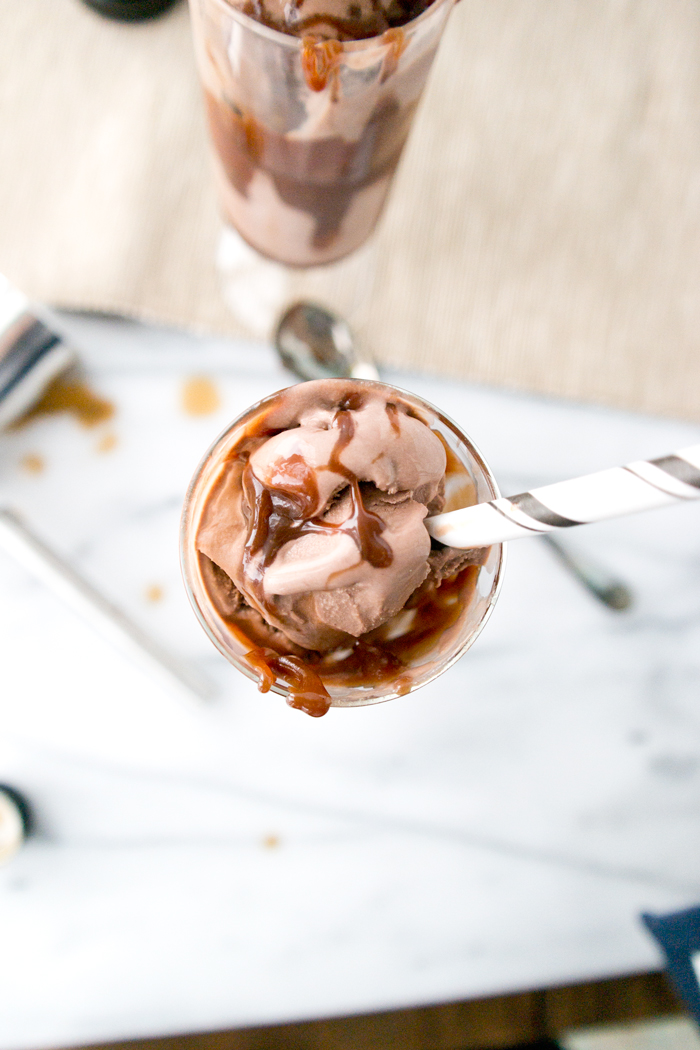 Boozy Chocolate Coffee Sundaes