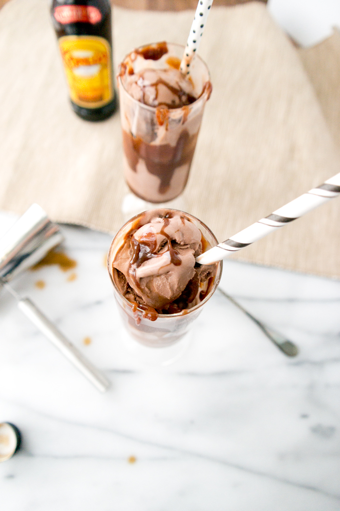 Boozy Chocolate Coffee Sundaes