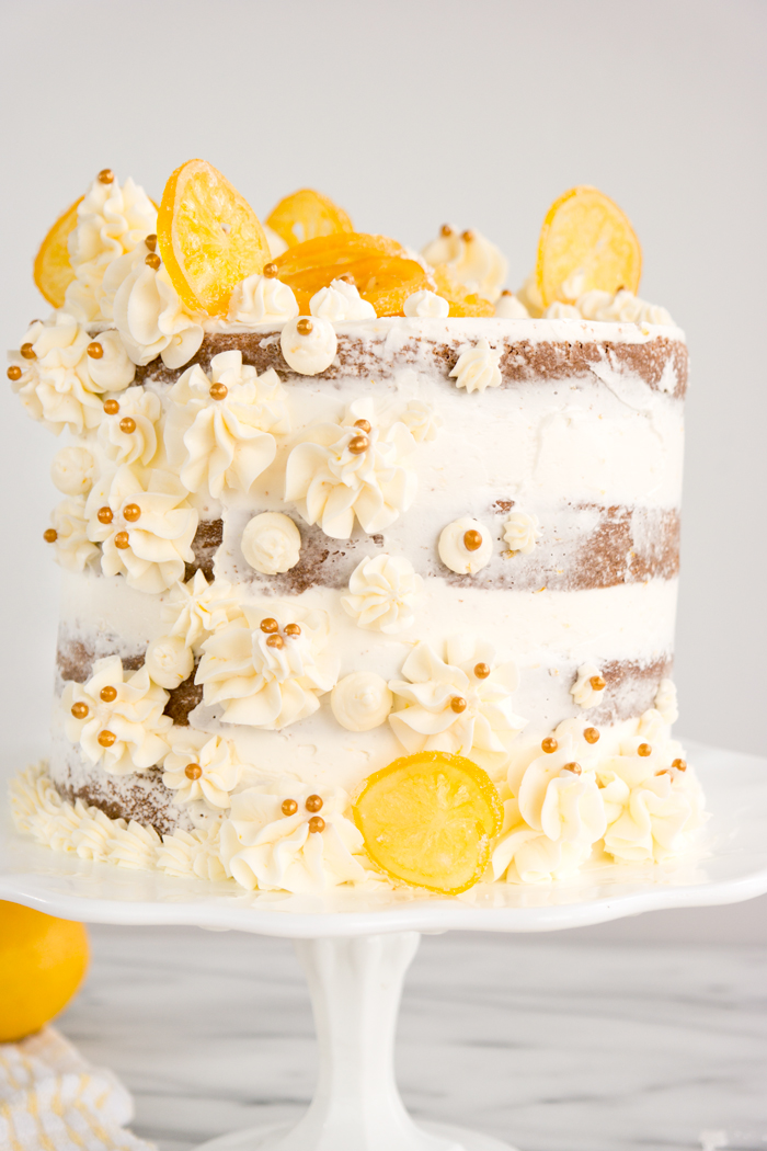 Meyer Lemon Sour Cream Cake