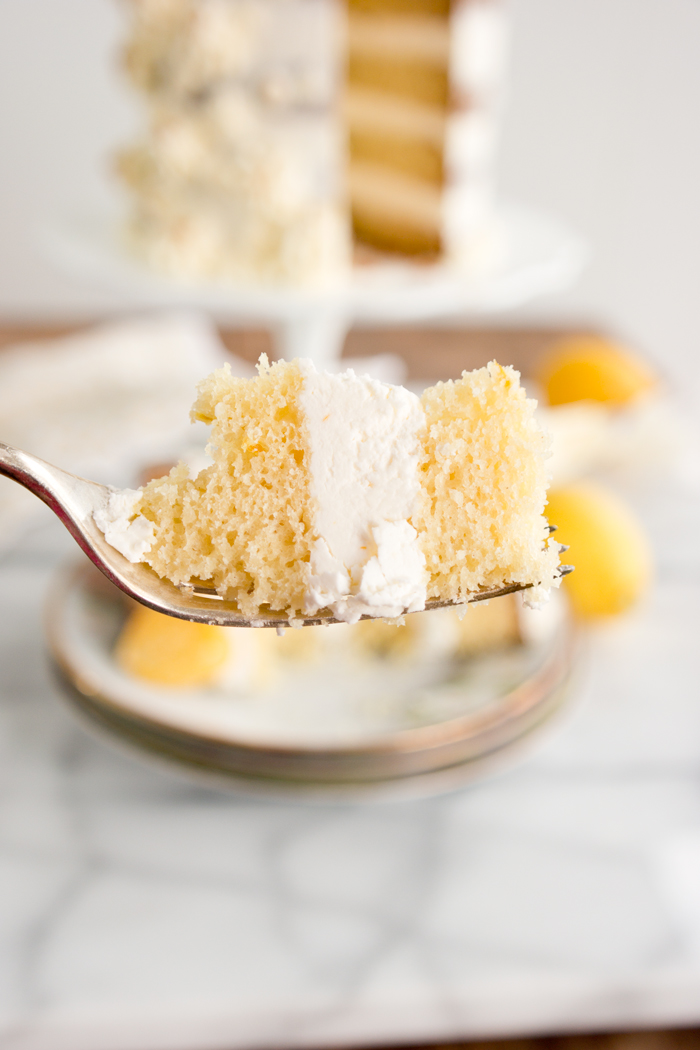Meyer Lemon Sour Cream Cake