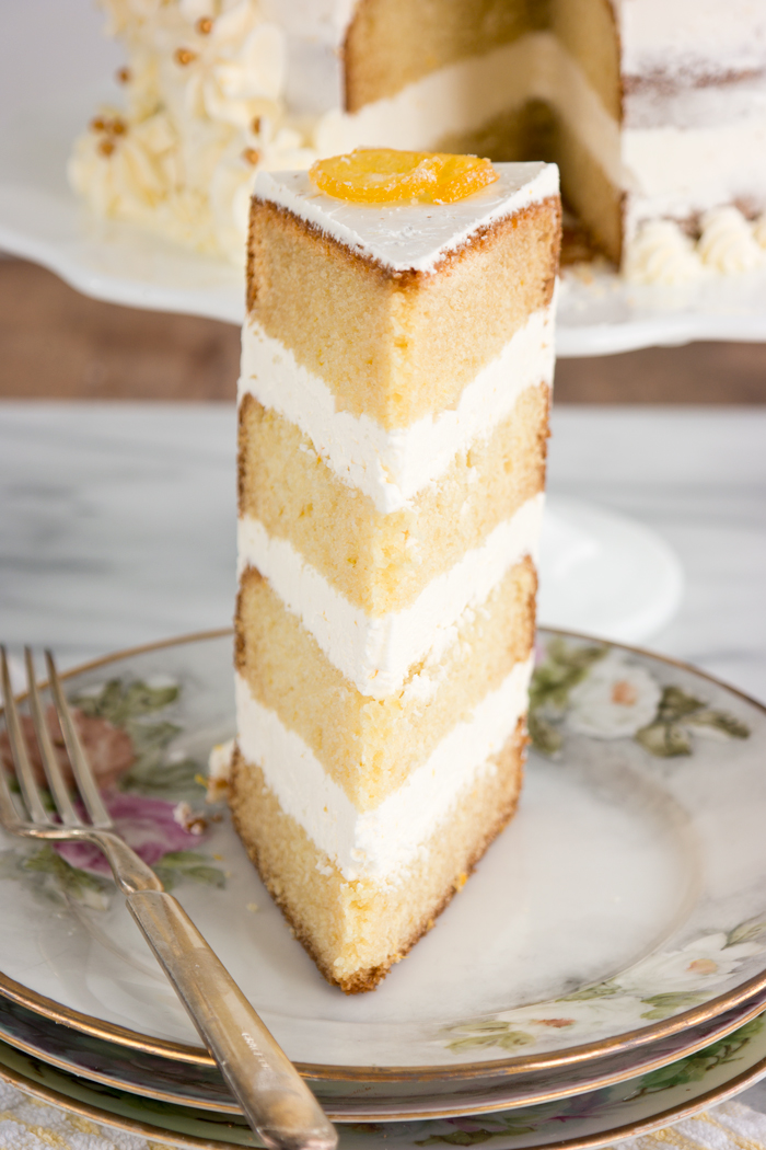 Meyer Lemon Sour Cream Cake