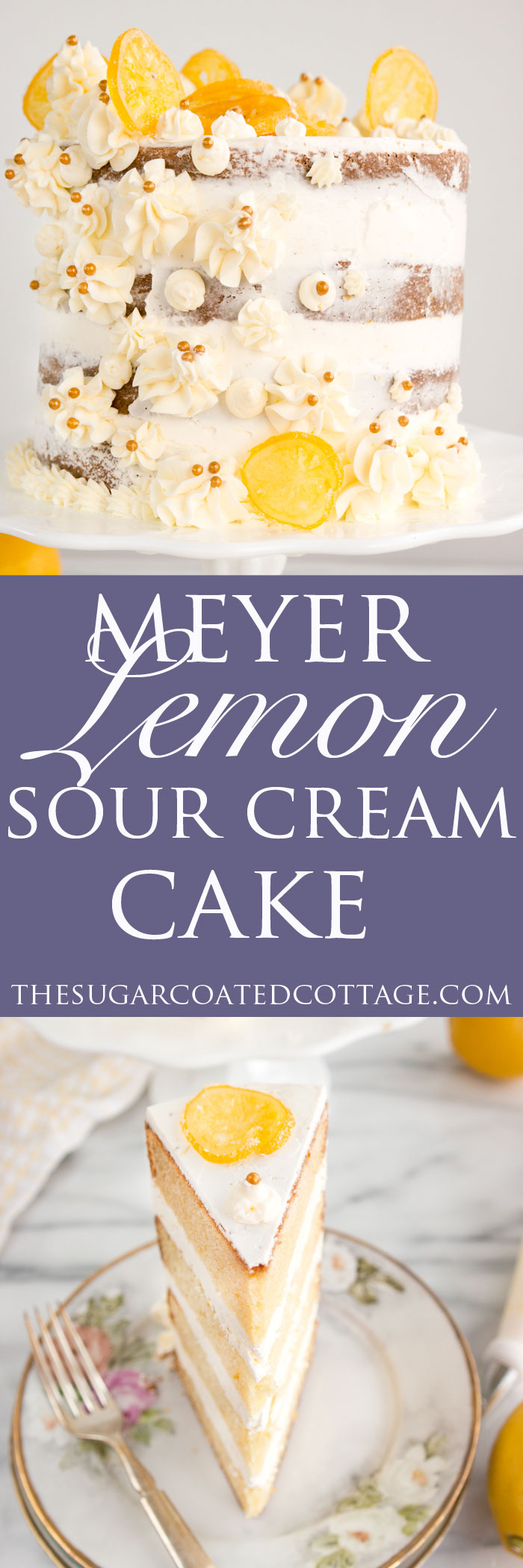 Meyer Lemon Sour Cream Cake