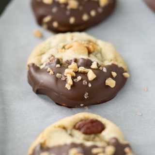 Salted Toffee Pecan Chocolate Chip Cookies