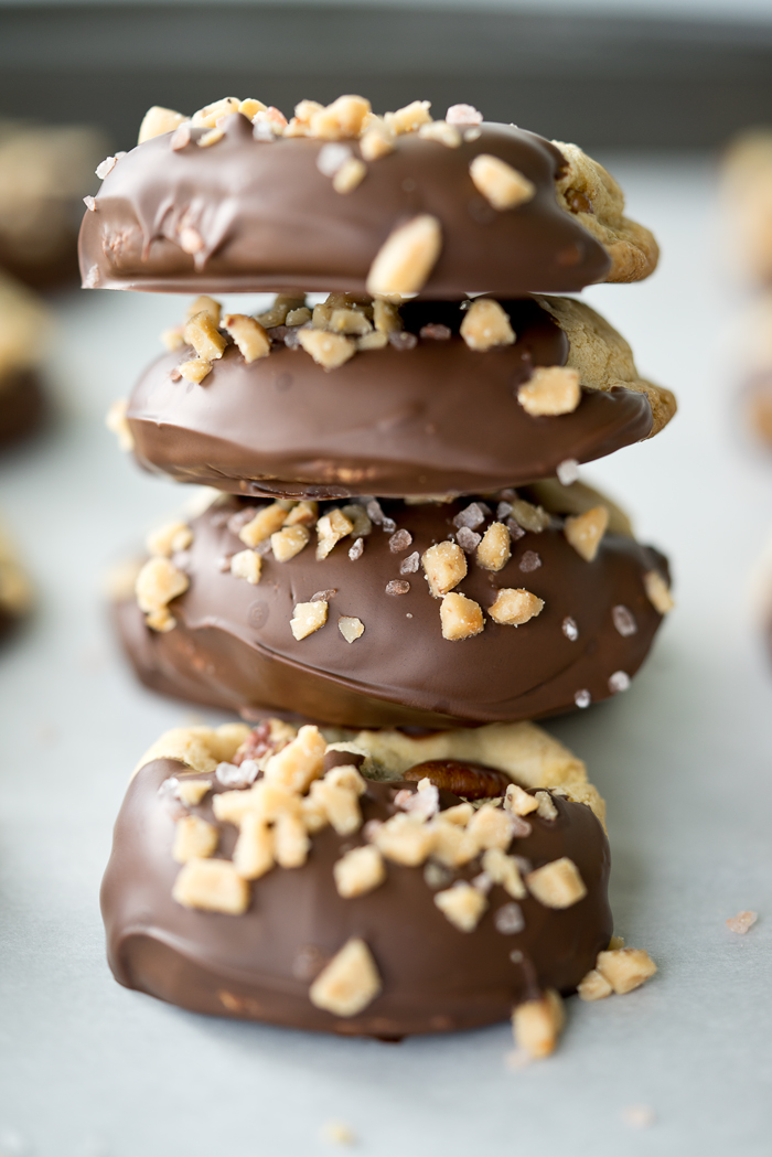 Salted Toffee Pecan Chocolate Chip Cookies