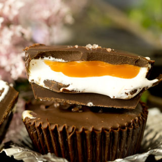 Dark Chocolate Salted Caramallow Cups