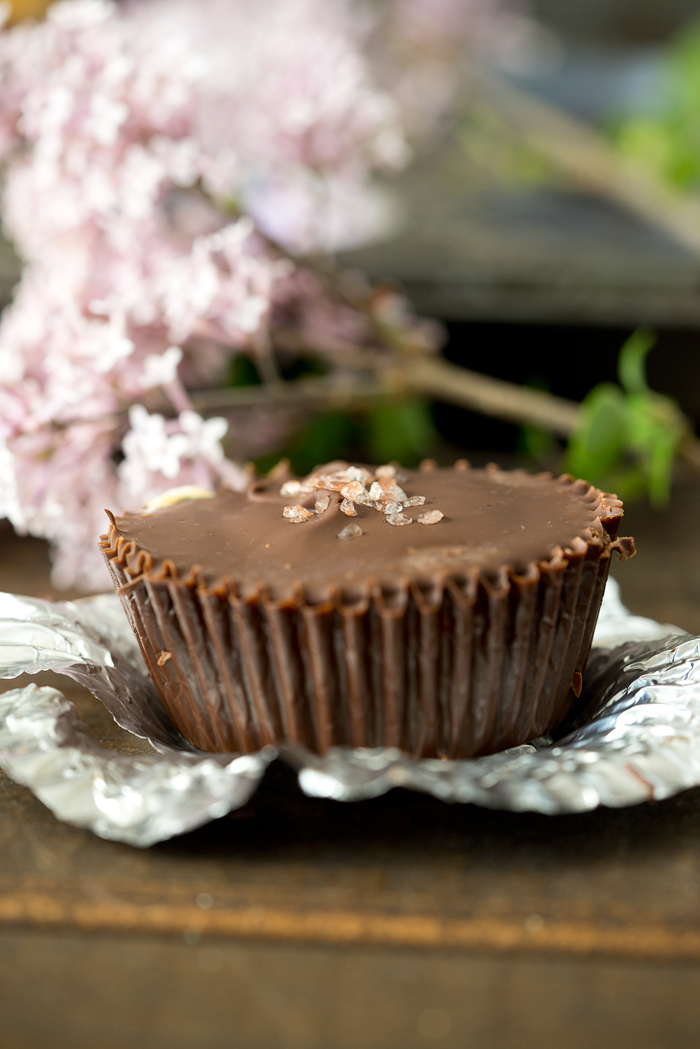 Dark Chocolate Salted Caramallow Cups