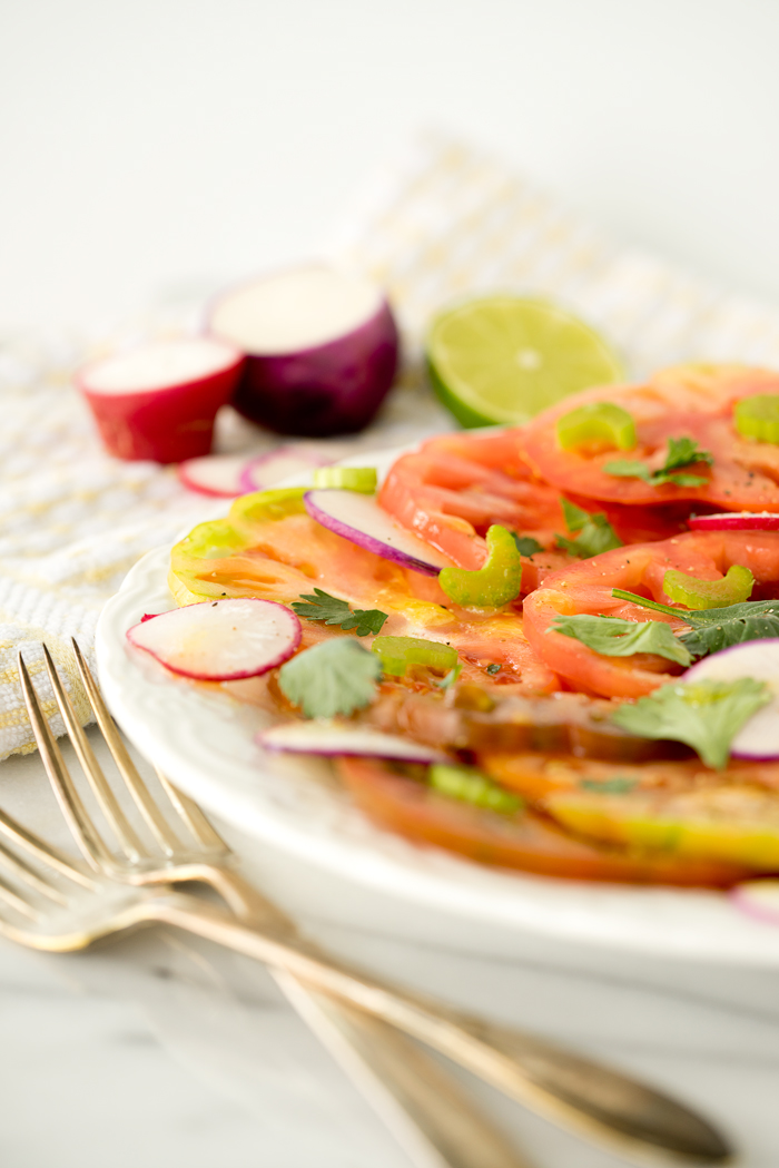 Heirloom Tomato and Radish Salad