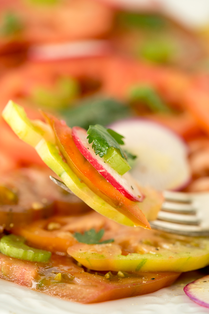 Heirloom Tomato and Radish Salad