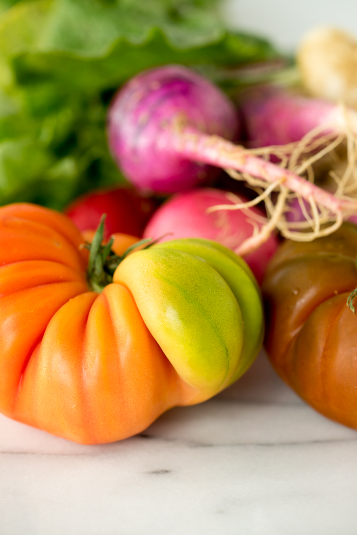 Heirloom Tomato and Radish Salad