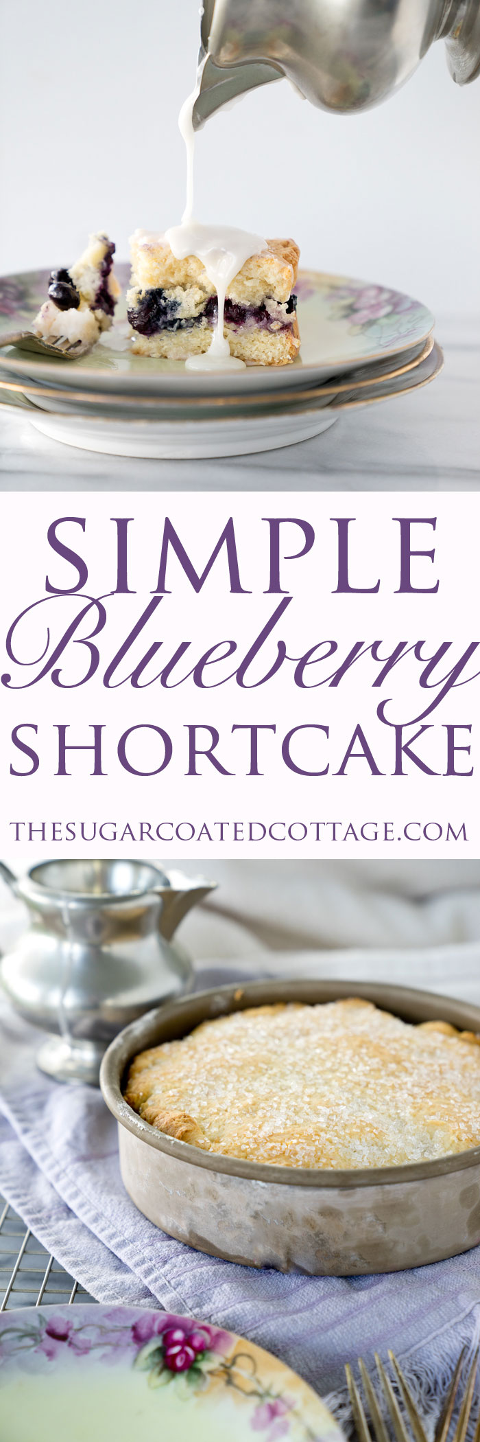 Simply Delicious Blueberry Shortcake! Loving this easy classic shortcake recipe. Summer is all about blueberries so indulge in this simple, delicious dessert perfect for any occasion. | thesugarcoatedcottage.com