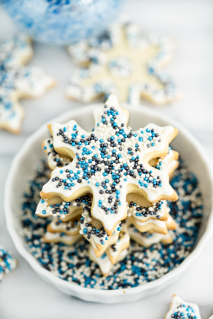 The Best Sugar Cookie Recipe. Perfect for cut out cookies, this dough does not require refrigeration before rolling out or before baking. And the dough doesn't spread when baking either! | thesugarcoatedcottage.com