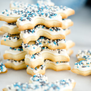 The Best Sugar Cookie Recipe. Perfect for cut out cookies, this dough does not require refrigeration before rolling out or before baking. And the dough doesn't spread when baking either! | thesugarcoatedcottage.com