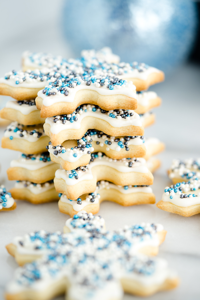 The Best Sugar Cookie Recipe. Perfect for cut out cookies, this dough does not require refrigeration before rolling out or before baking. And the dough doesn't spread when baking either! | thesugarcoatedcottage.com