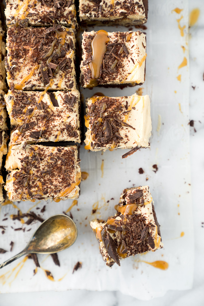 THE BEST BROOKIES ever! Half brownie, half chocolate chip cookie, whipped peanut butter frosting! | thesugarcoatedcottage.com | #brookies #brownies #peanut