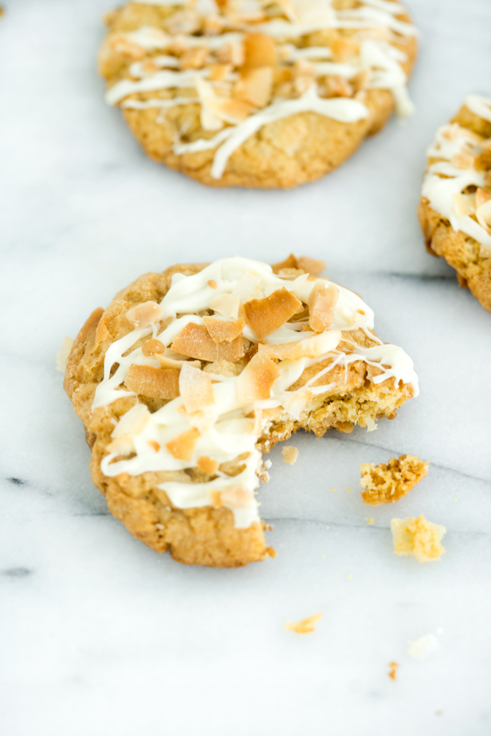 White Chocolate Coconut Toffee Cookies. These best flavors all in one cookie. | thesugarcoatedcottage.com | #cookie #whitechocolate #coconut #toffeeWhite Chocolate Coconut Toffee Cookies. These best flavors all in one cookie. | thesugarcoatedcottage.com | #cookie #whitechocolate #coconut #toffee